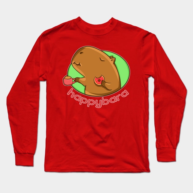 Happybara Long Sleeve T-Shirt by manydoodles